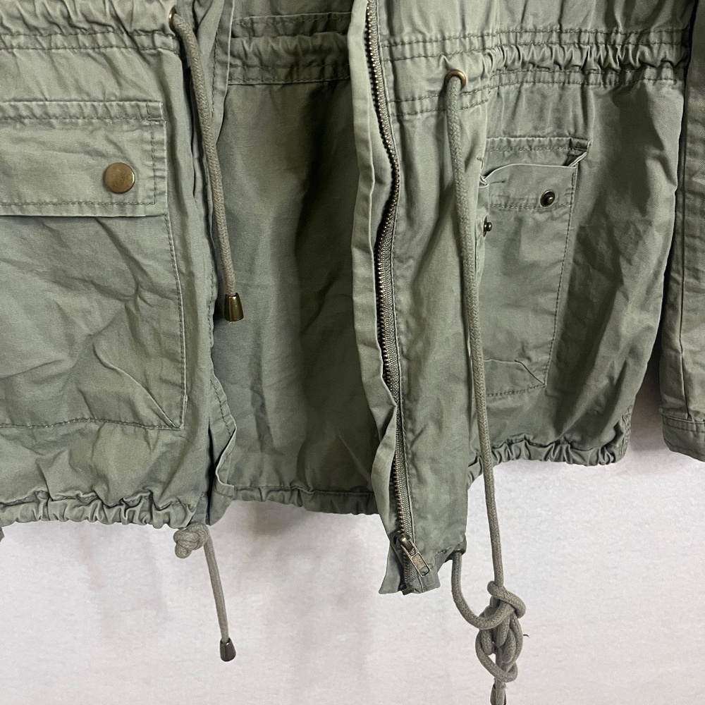 Life in Progress Olive Green Military Utility Jacket – Size M - Picture 10 of 16